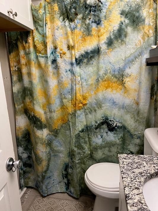 Tie-Dye Shower Curtain - by Jelly.Bird.Dyes