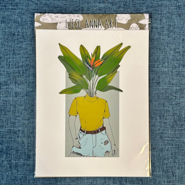 8.5 x 11 Print - from the Pleople Series (Plant People) - #8