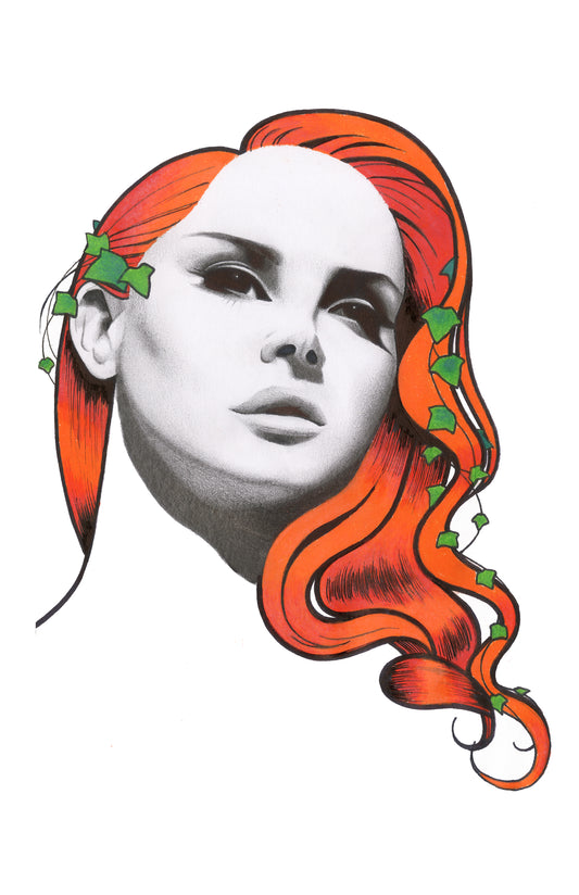 Lana Del Rey as Poison Ivy - Artist-Signed Print