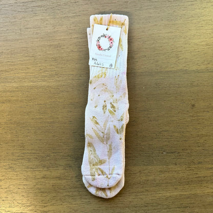 Flower Dyed Socks (one pair)