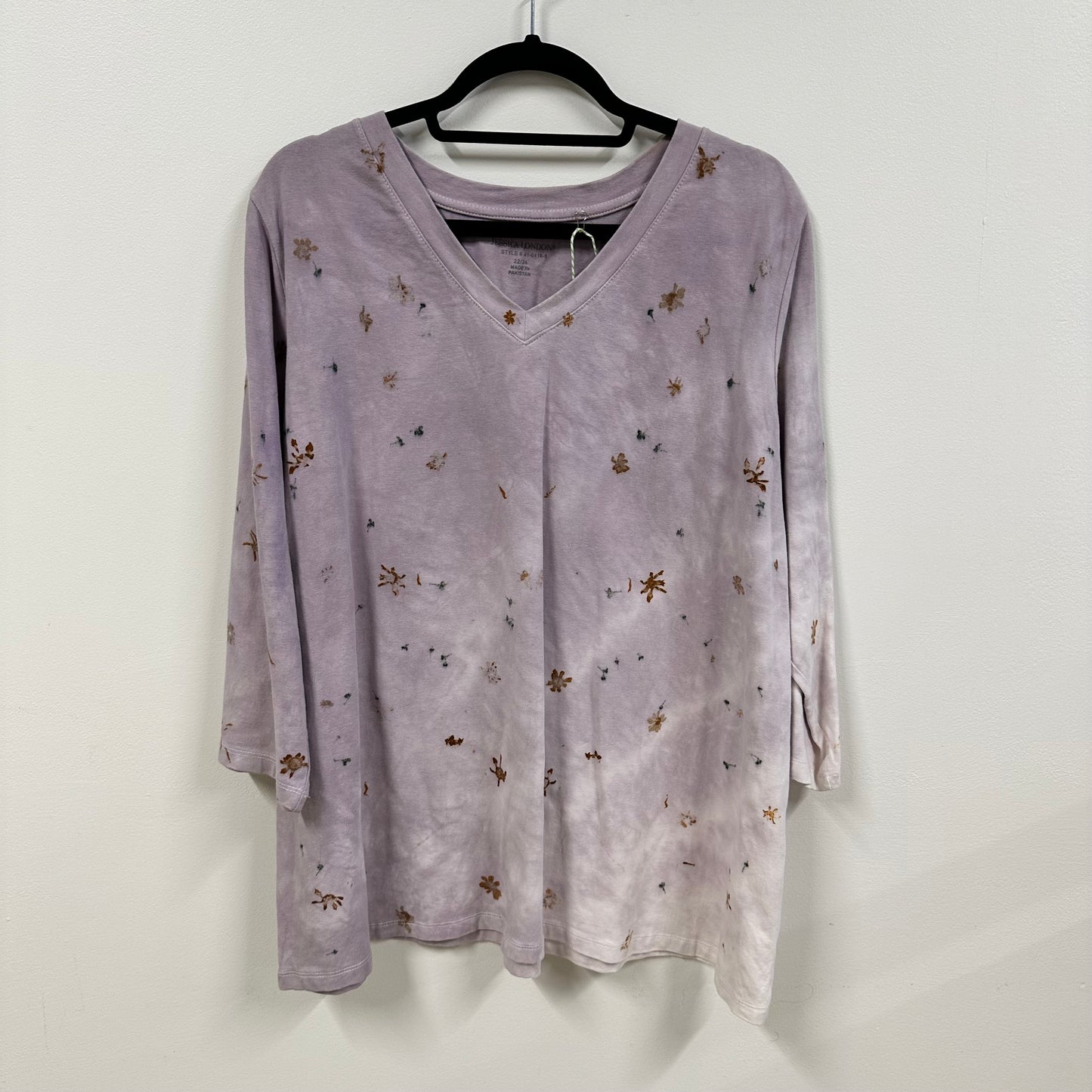 Dyed Long Sleeve Shirt - Created with Longwood, Coreopsis and Scabiosa