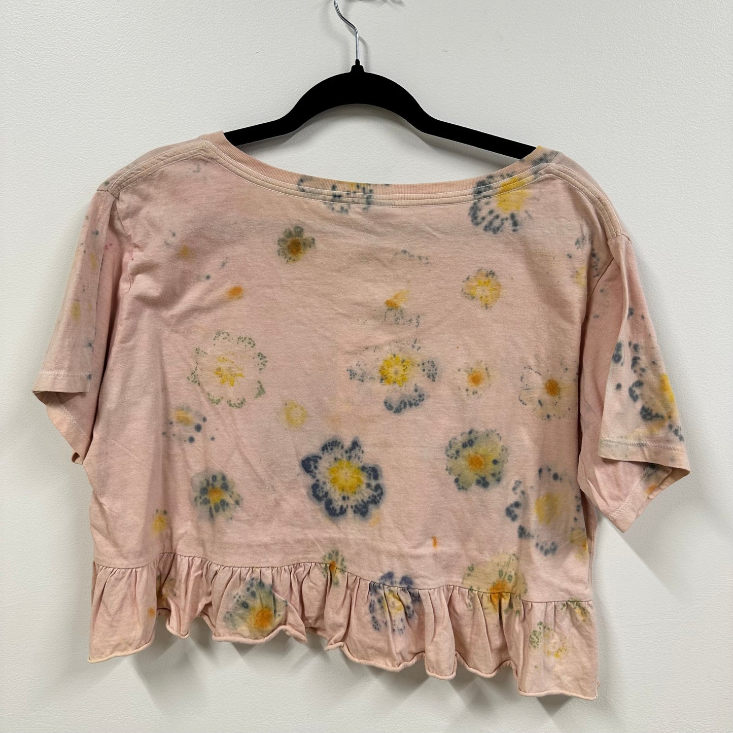 Flower Dyed Shirt - Created with Cosmos and Avocado