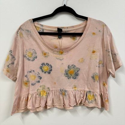 Flower Dyed Shirt - Created with Cosmos and Avocado