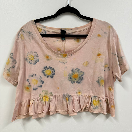 Flower Dyed Shirt - Created with Cosmos and Avocado