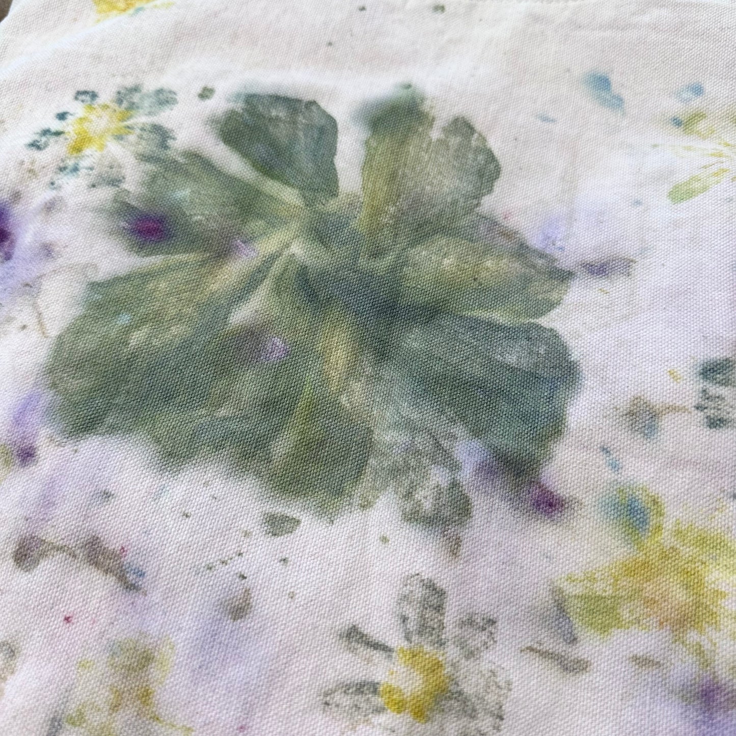 Cotton Tote - Dyed with Hibiscus and Cosmos