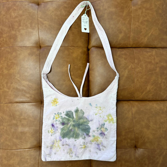 Cotton Tote - Dyed with Hibiscus and Cosmos