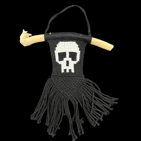 Skull Macramé Wall Hanging