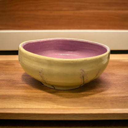 Lilac Pottery Bowl