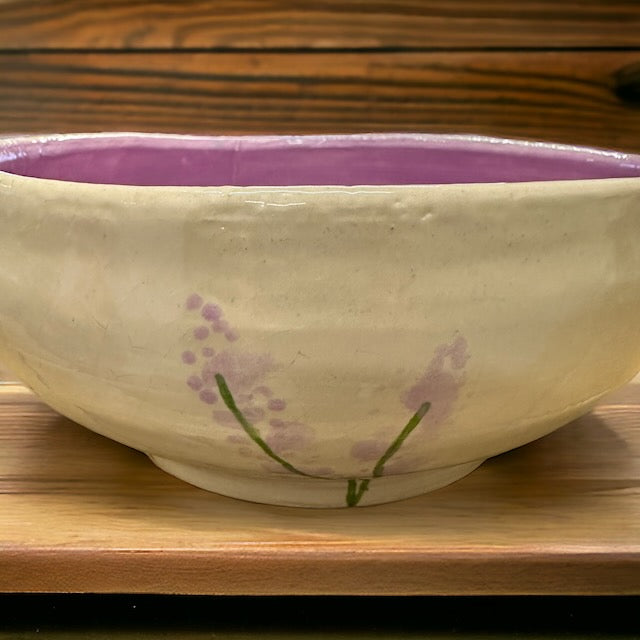 Lilac Pottery Bowl