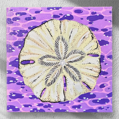 Sand Dollar Wall Art by Chloe Faith Art