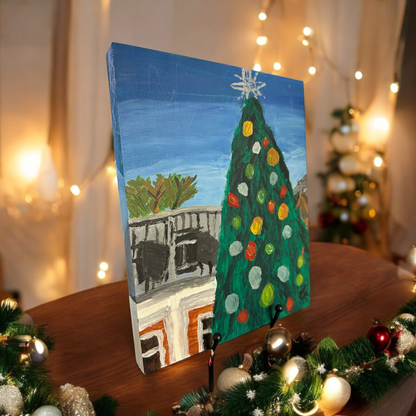 Original Acrylic Holiday Painting