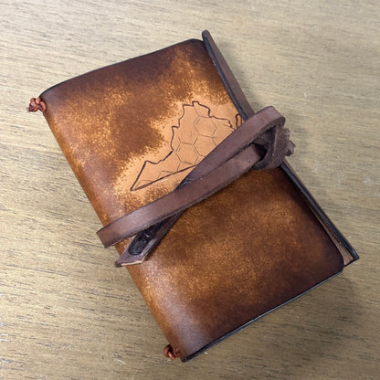 Pyrographed Leather Journal