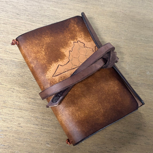 Pyrographed Leather Journal