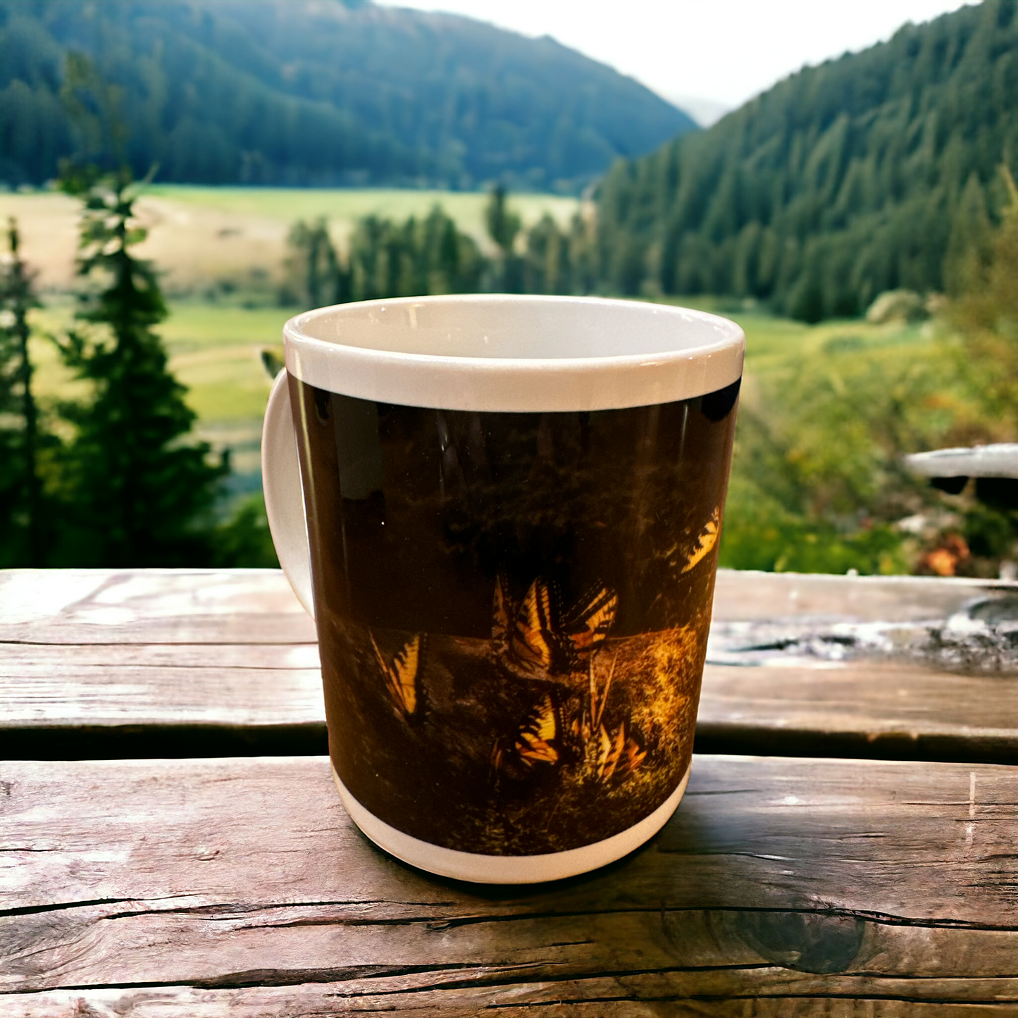 Coffee Mug: Butterflies in Mist