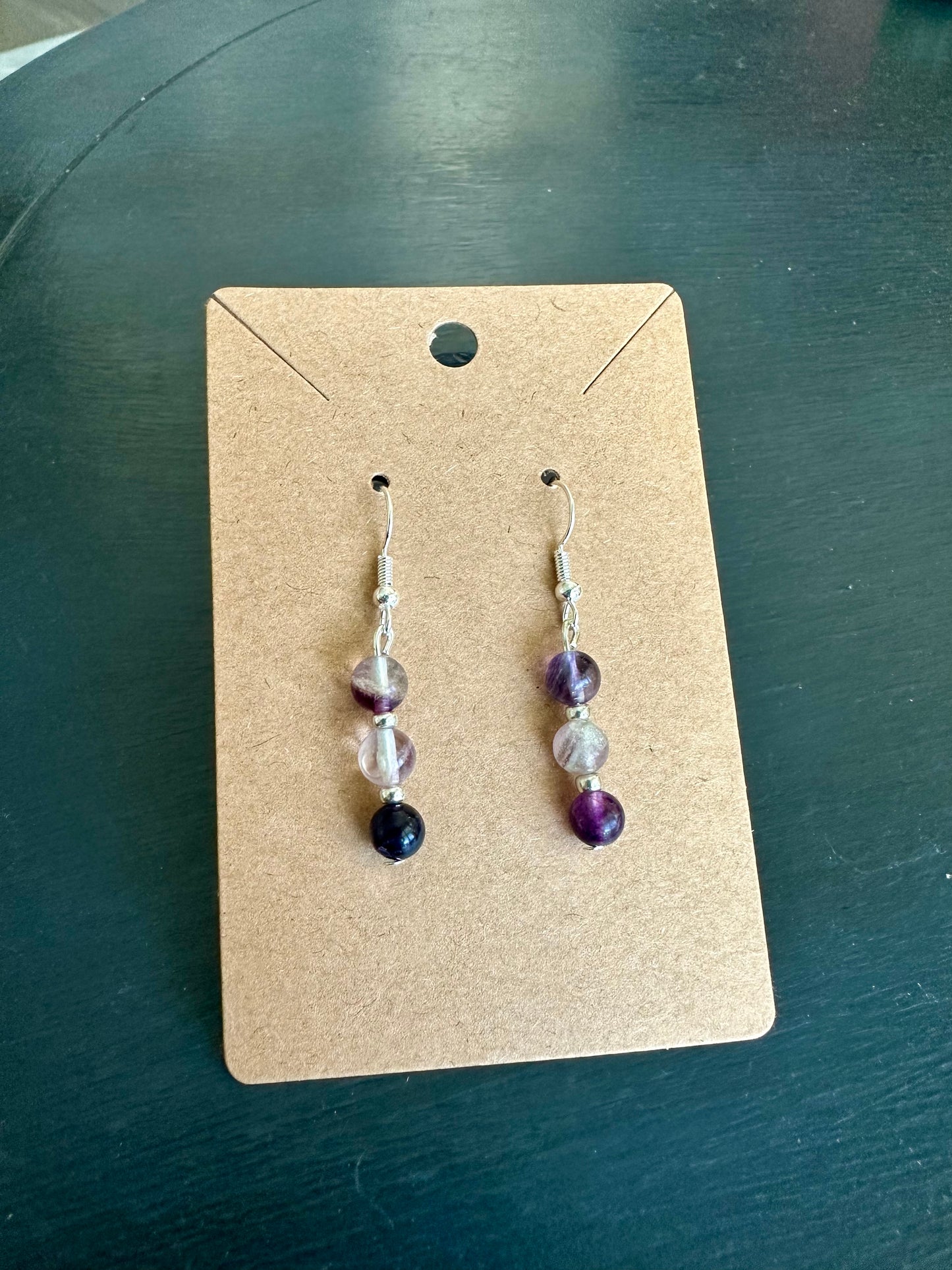 Rainbow Fluorite Earrings