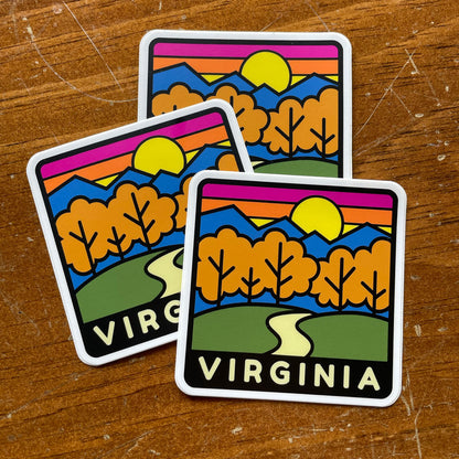 Virginia Squared Sticker