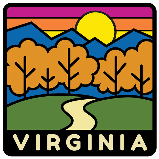 Virginia Squared Sticker