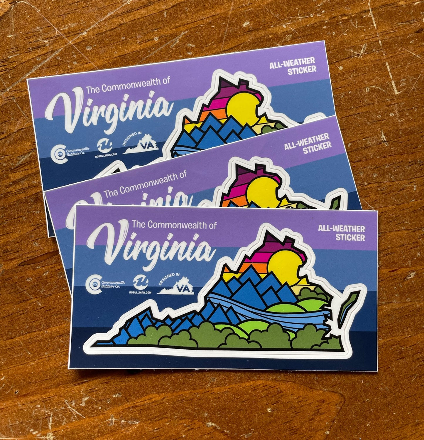 Virginia State Lines Sticker