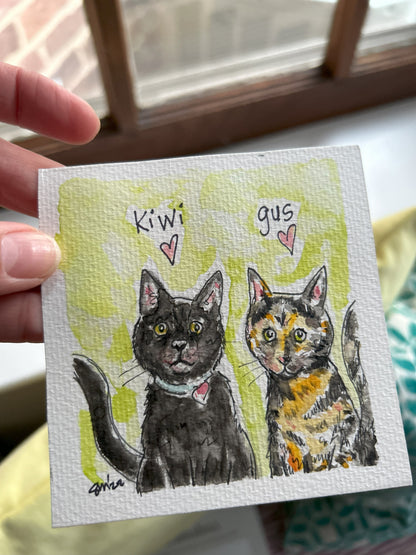 Custom Pet Mini-Portraits