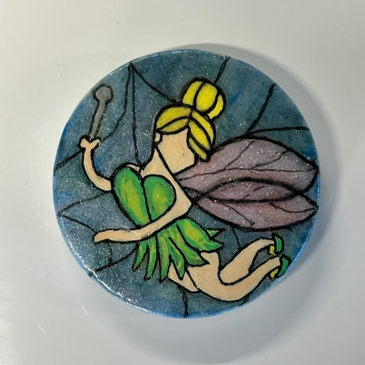 Painted Magnet on Stone - Design 14