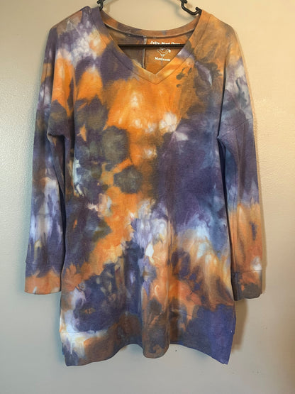 Long Sleeve Shirt with Zippered Pockets (multiple dye styles available)